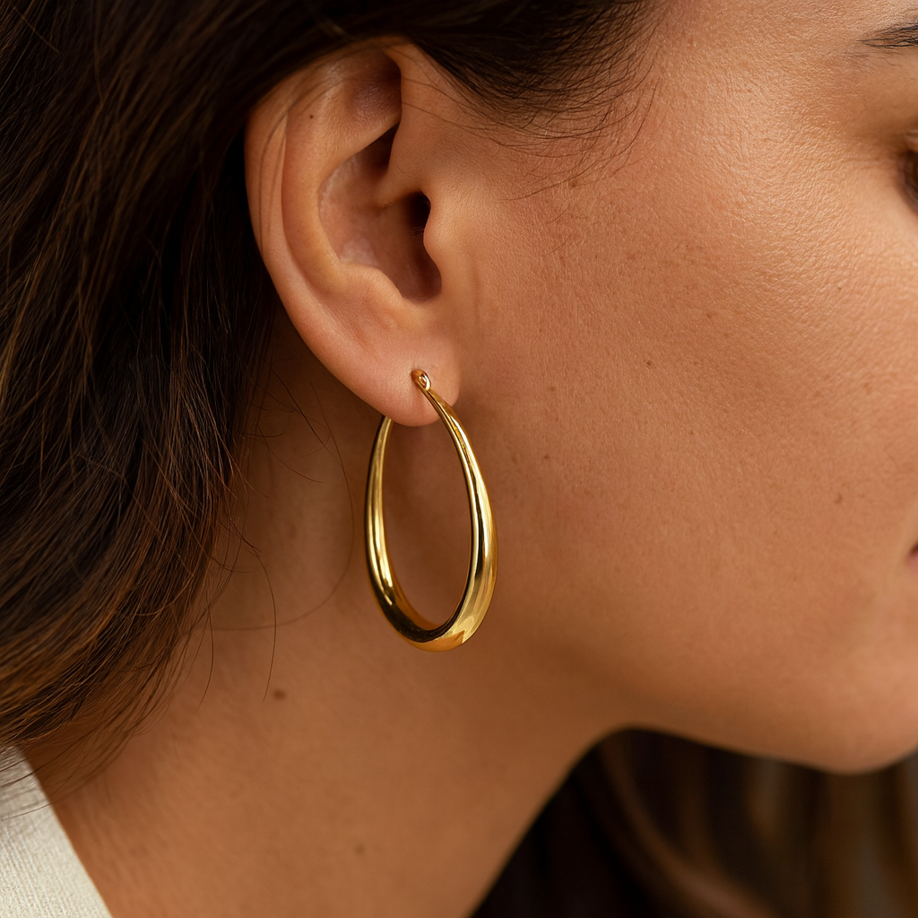 Martina - Vintage guldøreringe