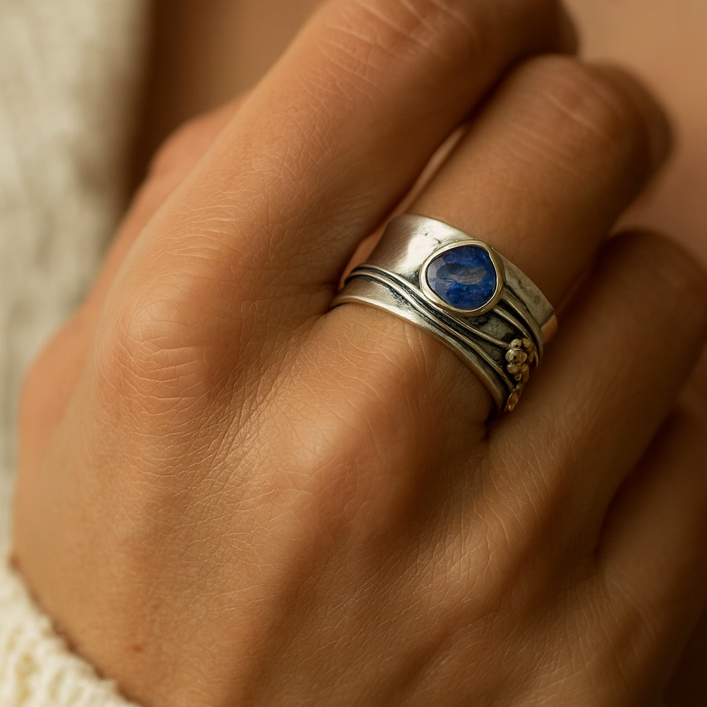 Gertruda - Meditation ring af tjekkisk smykke