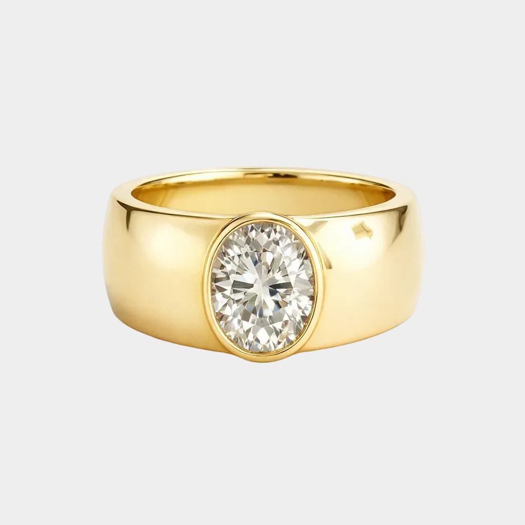 Vintage guld zirconia ring