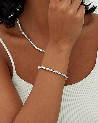 Moissanite tennisarmbånd