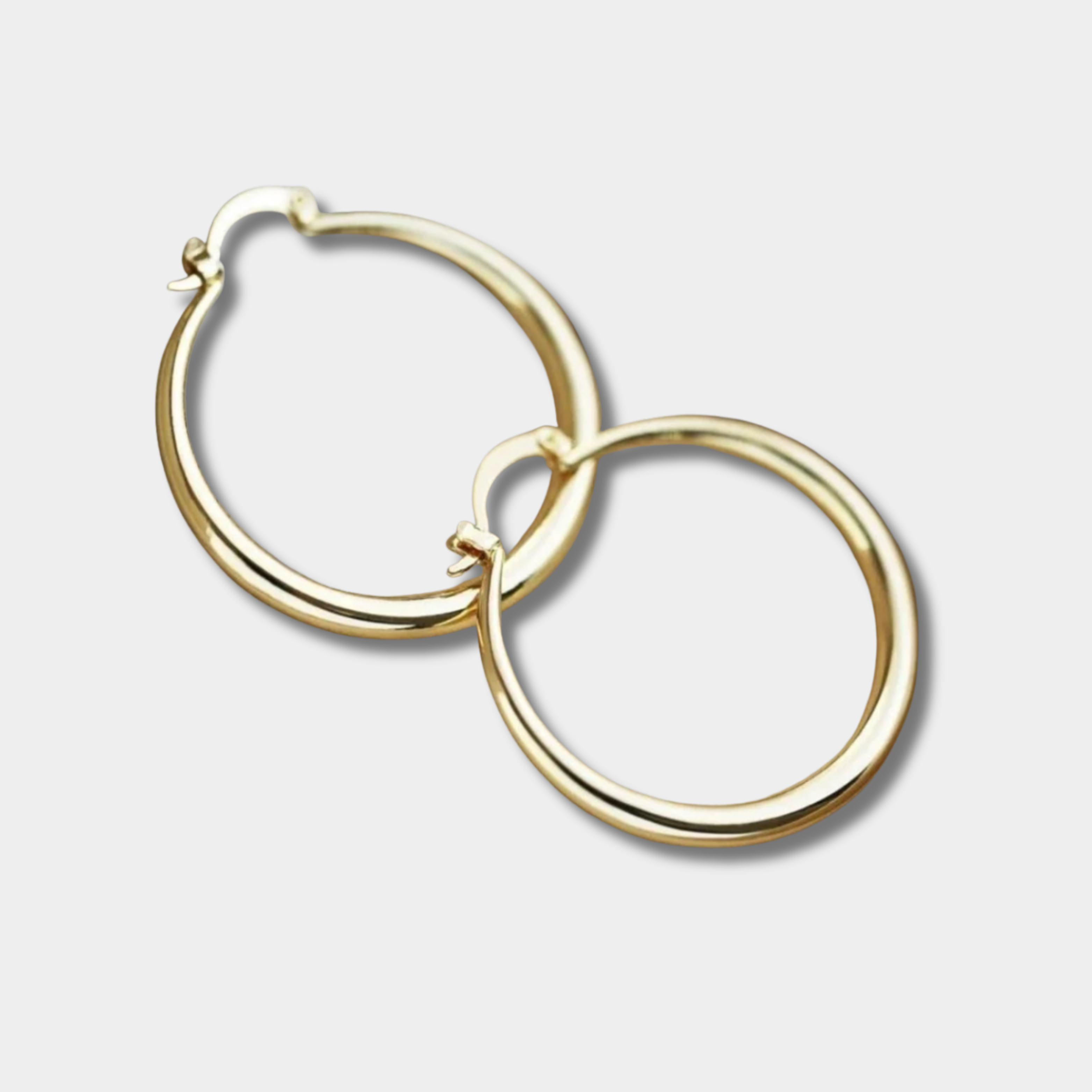 Lívia - Store gyldne øreringe