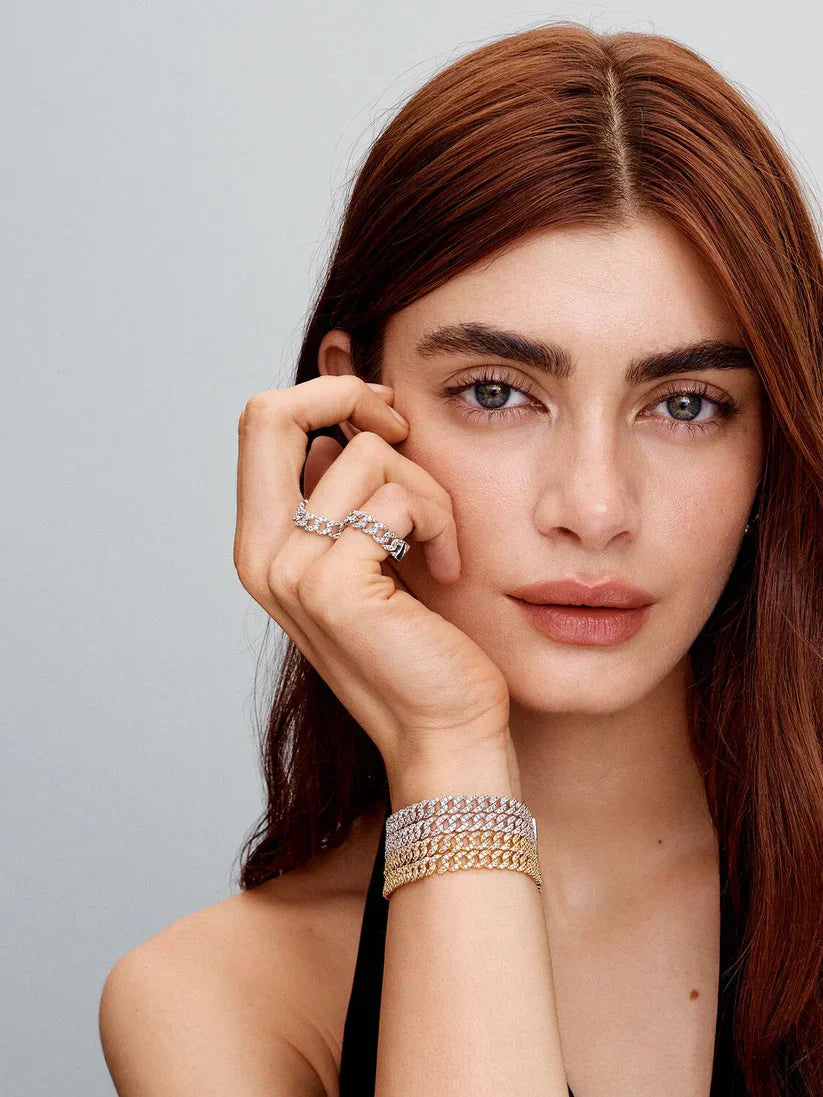 Cuban armring af moissanit