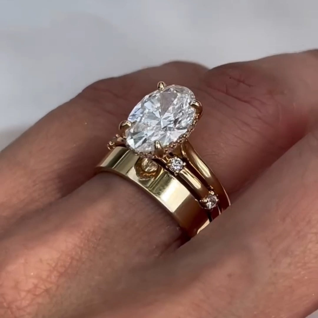 Johana – solitær ring med rund diamant.