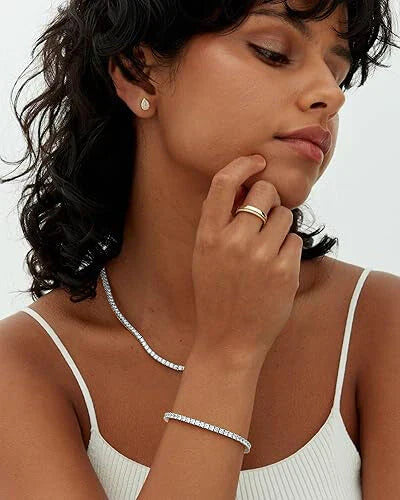 Moissanite tennisarmbånd