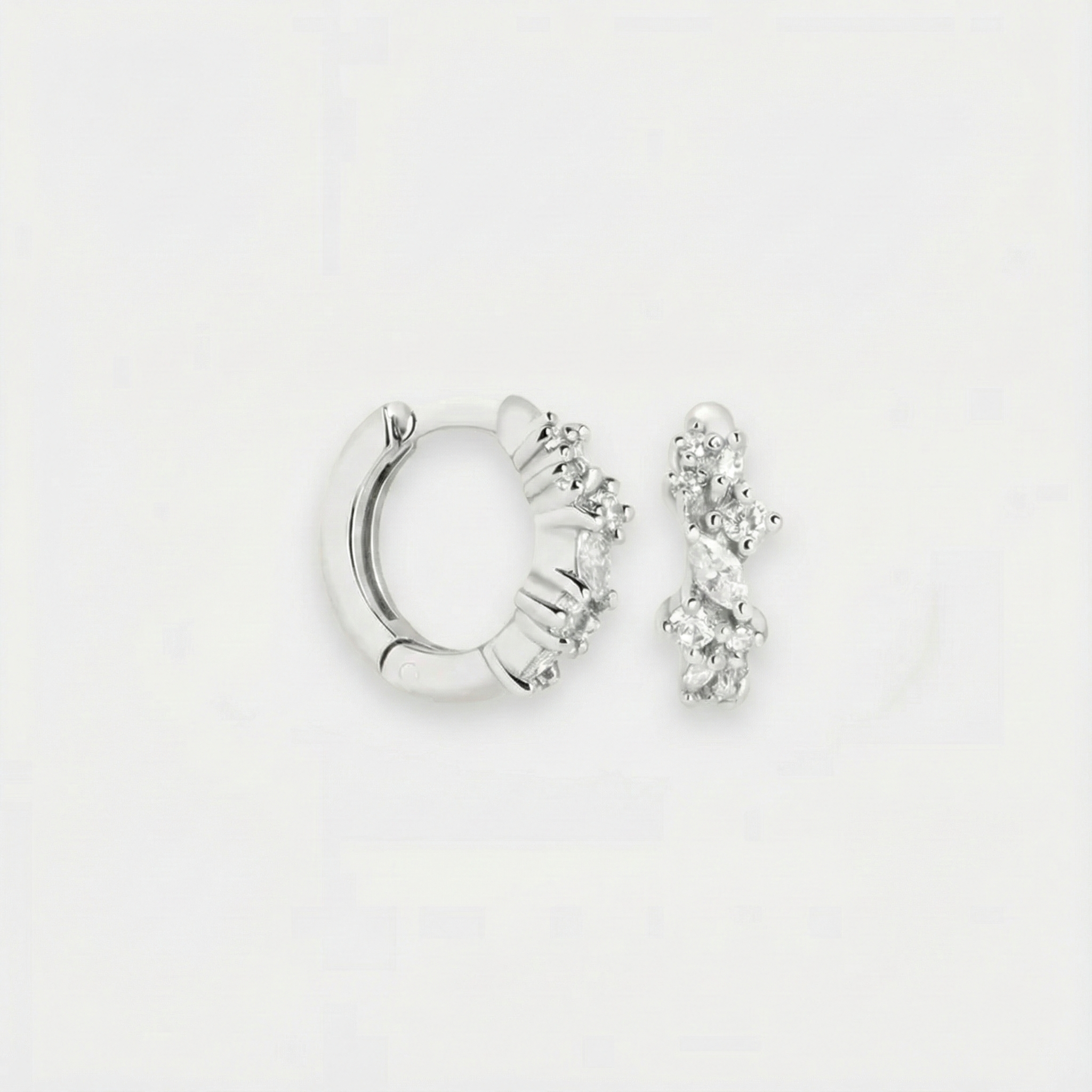 Krystal Cluster Øreringe