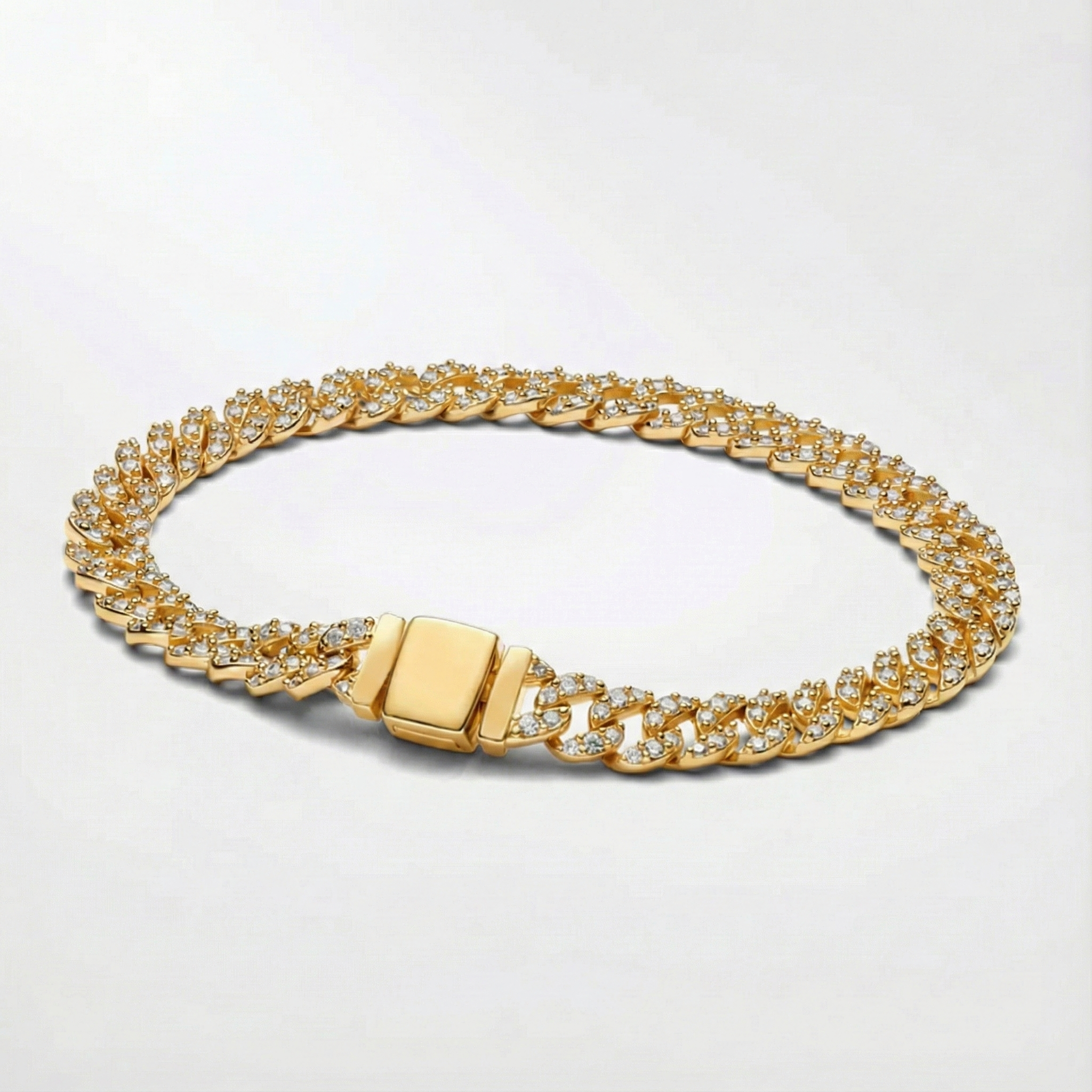 Cuban armring af moissanit