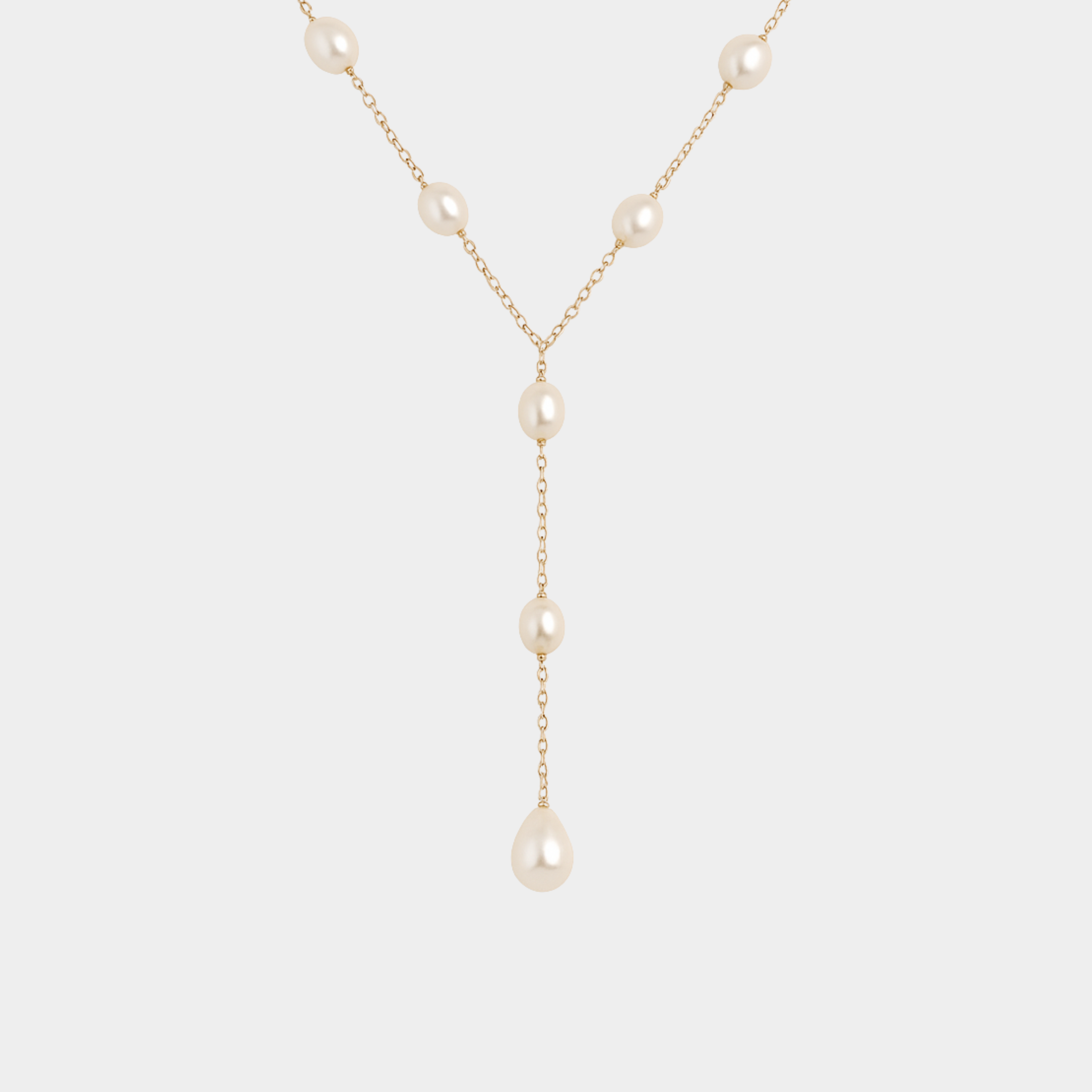 Annika - Vintage halskæde med hængende perler